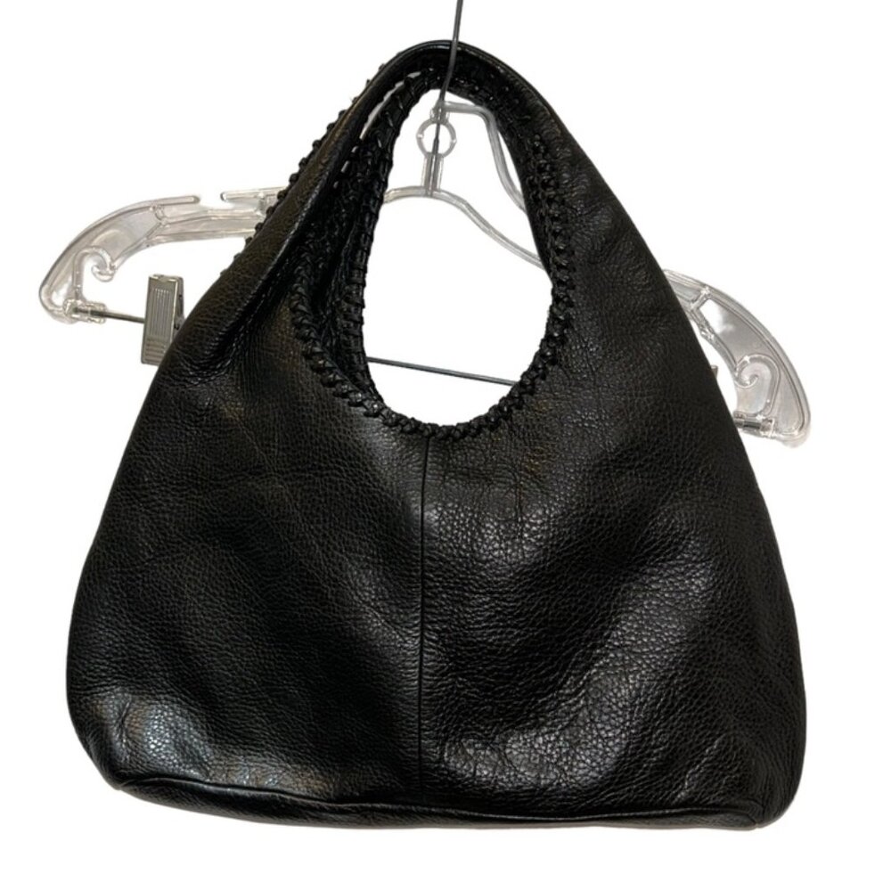 Banana Republic EXCELLENT CONDITION all weather leather black half moon … - Picture 3 of 6